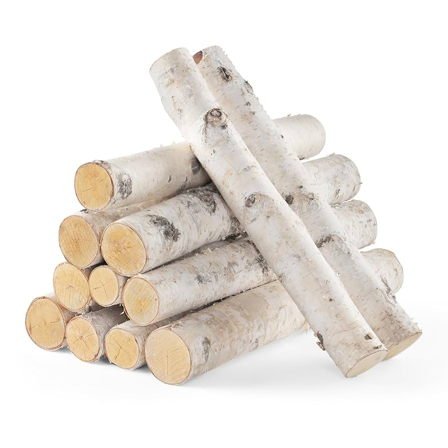 12Pack Birch Logs for Fireplace Decor - Natural Decorative Birch Wood Branches (1.6"-2.4" Dia. x ... | Amazon (US)