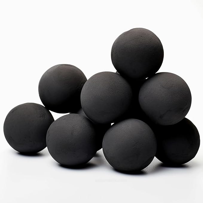 Ceramic Fireballs Fireplace Balls,4 inch 12 Pack Fire Balls for Fire Pits Propane & Gas Fire Pits... | Amazon (US)