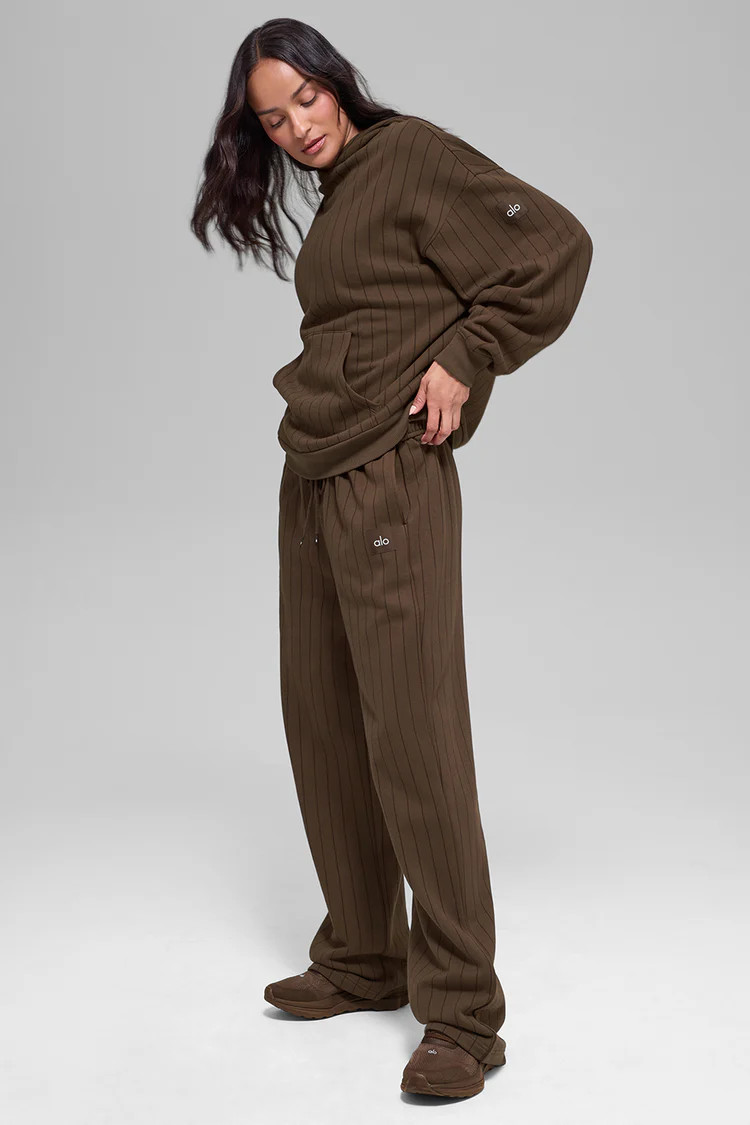 Pinstripe Straight Leg Sweatpant | Alo Yoga (US)