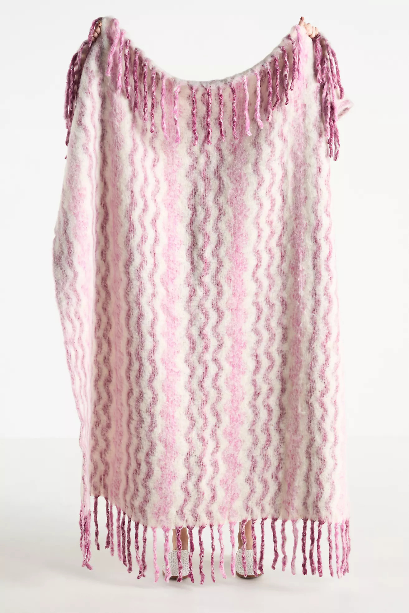 Cozy Cocoon Fringed Throw Blanket | Anthropologie (US)