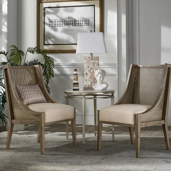 Eliana 23'' Wide Wingback Chair (Set of 2) | Wayfair North America