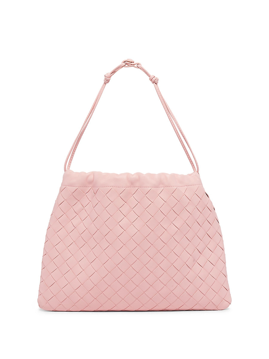 Women's Intrecciato Leather Pouch - Rose Gold | Saks Fifth Avenue