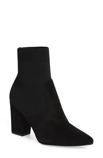 Women's Steve Madden Reece Sock Bootie, Size 5 M - Black | Nordstrom