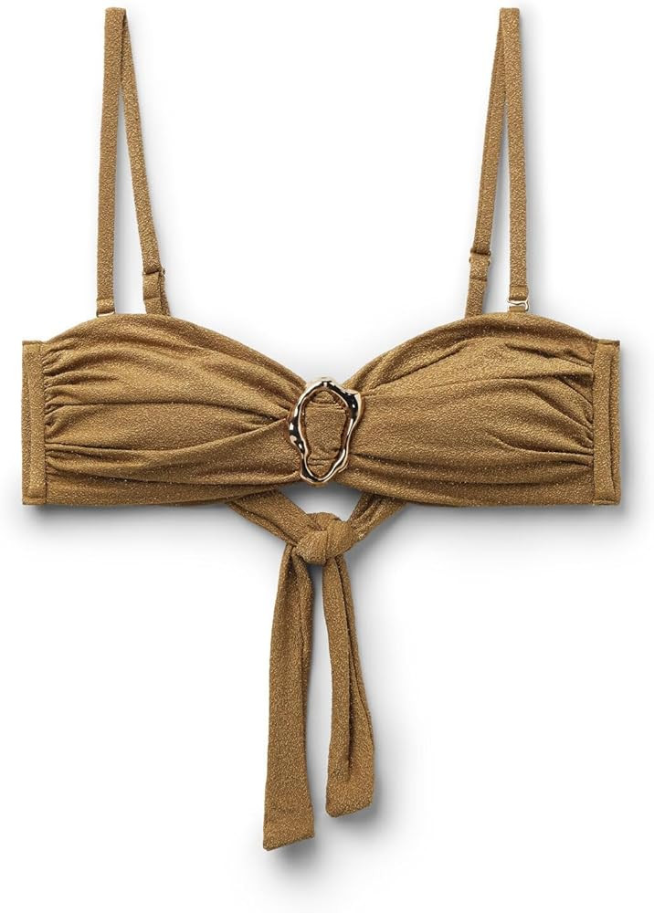 CALZEDONIA Woman's Bandeau Swimsuit Top Sophisticated Shine | Amazon (US)