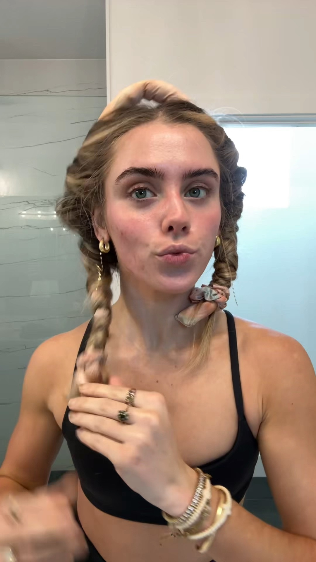 Kitsch Satin Heatless Curling Set - Heatless Hair Curlers to Sleep in - Heatless Curls Overnight - Heatless Curling Rod - No Heat Curls Overnight - Overnight Blowout Rods - Soft Hair Rollers. My greatest hair hack has got to be sleeping in a hair ribbon. This is what gives me my heatless hair curls. These curls are always bouncy, voluminous, shiny, and perfection that require absolutely zero heat, saving my hair on necessary, heat damage while still getting those desirable curls. I have lots of tutorials on how I put them in my hair saved my TikTok and Instagram @sloanevosen. TUTORIAL: https://www.tiktok.com/t/ZP8Y6b72q/ #hair #heatlesscurls #heatlesshair #heatlesswaves #hairstyles #hairhack #hairhealth #heatlesshairstyles #hairroutine #hairribbon #heatlesshaircurler 

#LTKselfcare #LTKBeauty #LTKgrwm