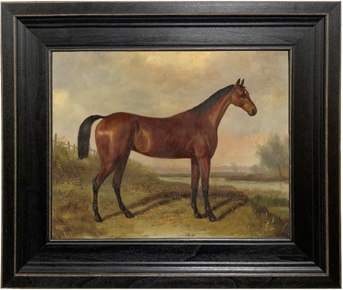 Schooner Bay Co. – William Barraud Hunter in Landscape Oil Painting Print on Canvas in Rustic F... | Amazon (US)