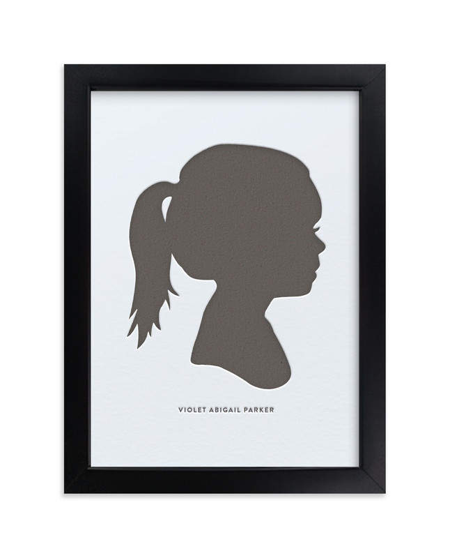 Custom Silhouette Letterpress Art | Minted