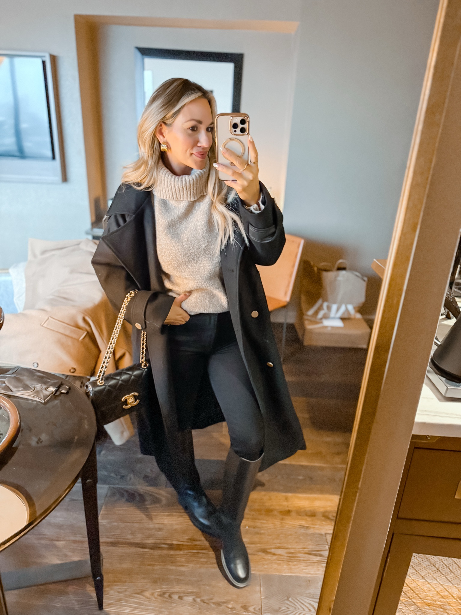 NYC outfit for brunch & shopping! Highly recommend these boots! They run tts  

#LTKSeasonal #LTKNYFW #LTKPetite