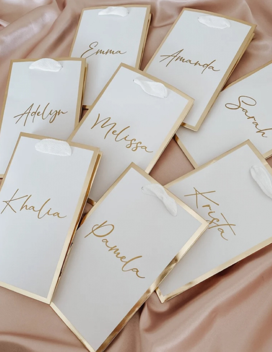 Personalized gift bags by kennyandcostufio

bride to be | wedding style | getting married | engaged | bridal shower | bachelorette party | wedding day | bride | bride gift | gift for brides | bridesmaid gift | bridal party gift | personalized | custom gift bag 

#LTKstyletip #LTKunder50 #LTKwedding