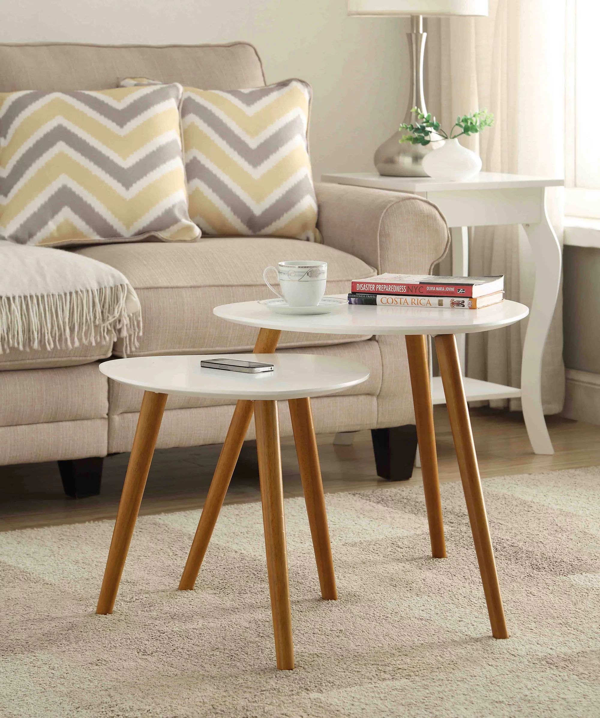 Convenience Concepts No Tools Oslo Nesting End Tables, Mutliple Colors - Walmart.com | Walmart (US)