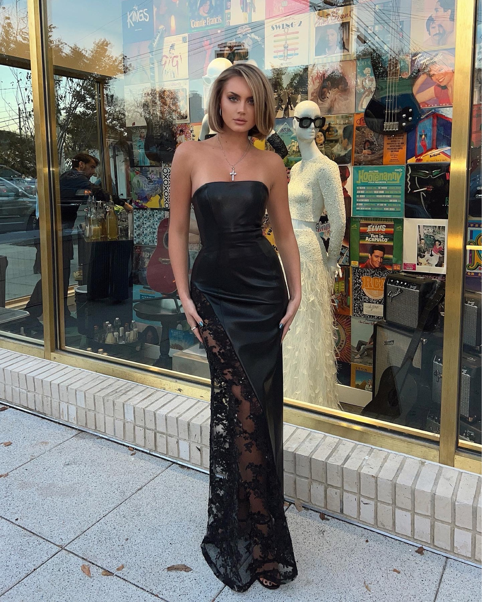 The perfect edgy, black tie dress 🖤 

Vegan leather dress  | gown | black tie party dress | black strapless dress | black lace | maxi dress 

#LTKHoliday #LTKparties #LTKstyletip