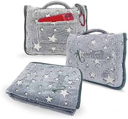 AMERIFULL Travel Blanket,Glow in The Dark,Unique Christmas Holiday Birthday Gift Kids,Girls,Boys,Tee | Amazon (US)