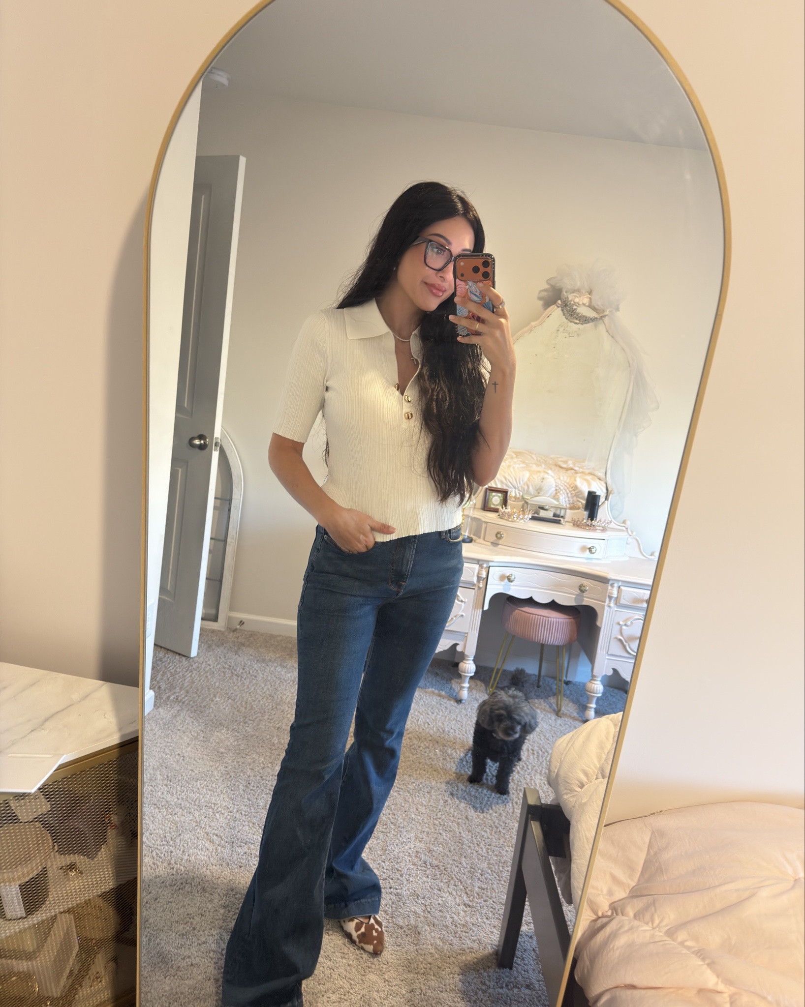 Everything Dillard’s! 

Bell bottom jeans, collared shirt, dolce vita shoes, workwear, business casual, parfums de Marley, perfume 

#LTKWorkwear #LTKStyleTip #LTKShoeCrush