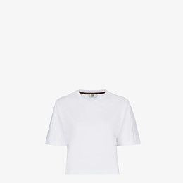 White jersey T-shirt - T-SHIRT | Fendi | Fendi Online Store | Fendi