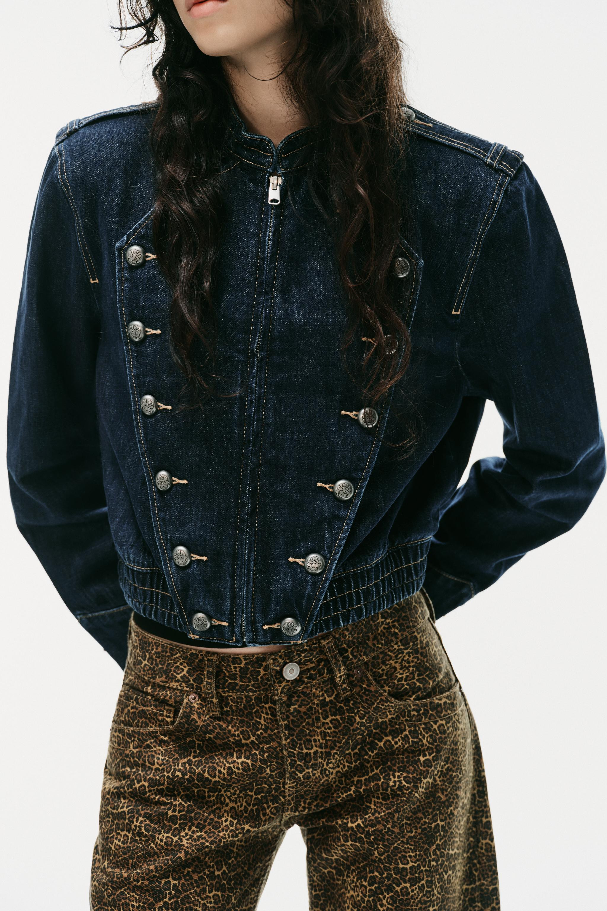 TRF BUTTON DENIM JACKET | Zara US