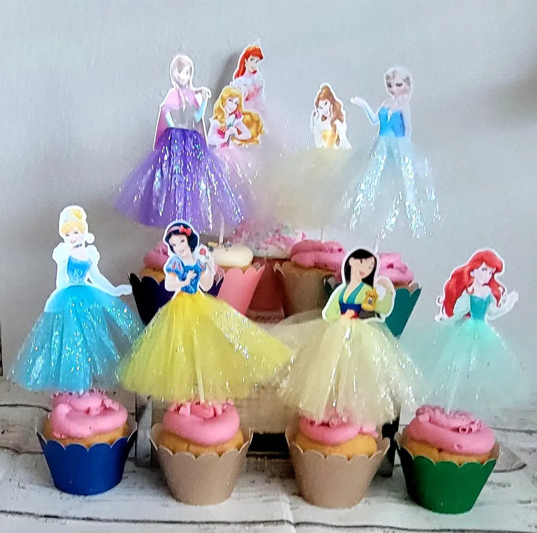 Disney Princess Cupcake Toppers #1 - Etsy | Etsy (US)