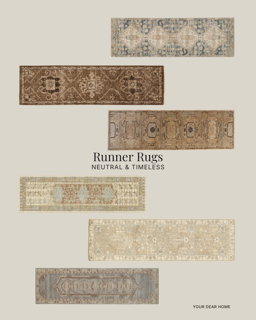 Neutral runner rugs that instantly make your home feel layered and intentional.

I always say a good runner is the quiet hero of a space. Entryway. Hallway. Kitchen. It grounds everything without screaming for attention.

These are timeless, soft-toned, and feel collected rather than trendy. The kind you’ll still love 5 years from now. 

 #LTKHome