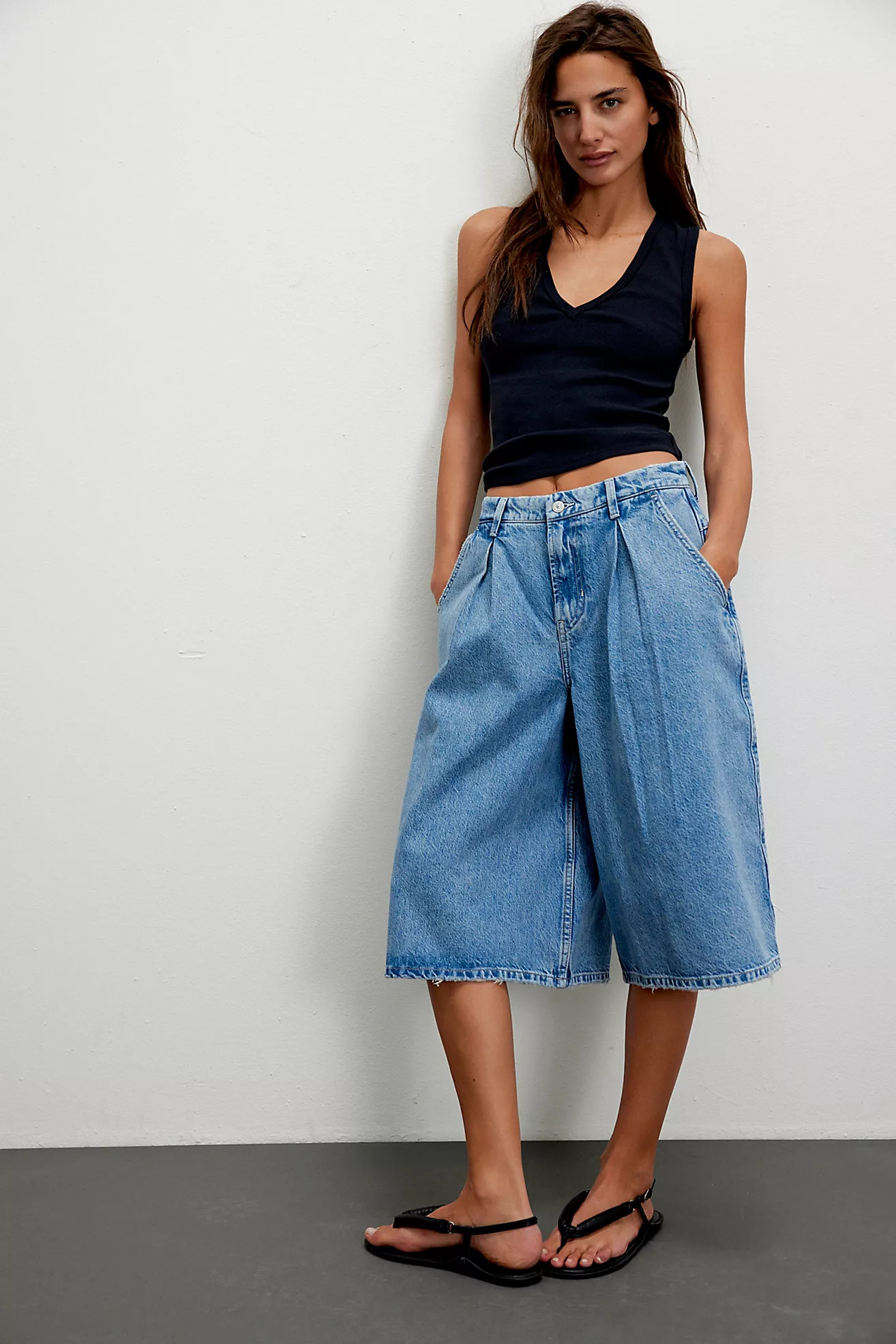 CRVY Antonia Culotte Jeans | Free People (UK)
