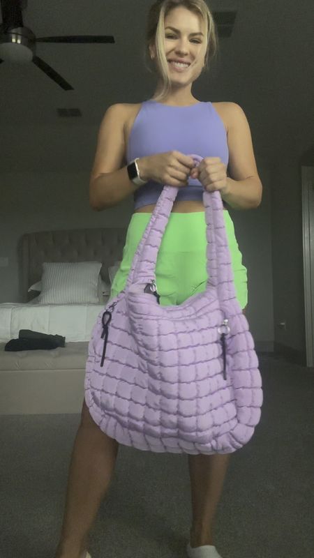 Gym bag, lululemon on sale, green athletic shorts, workout top, purple bag 

#LTKGiftGuide #LTKitbag #LTKSeasonal