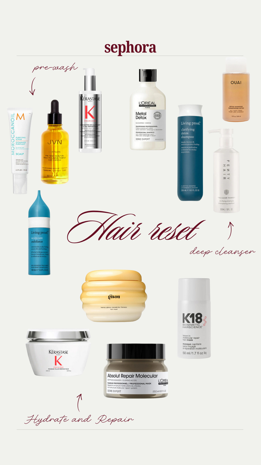 Hair reset. Some favourites of Sephora 

 #LTKmorningroutine #LTKselfcare #LTKBeauty