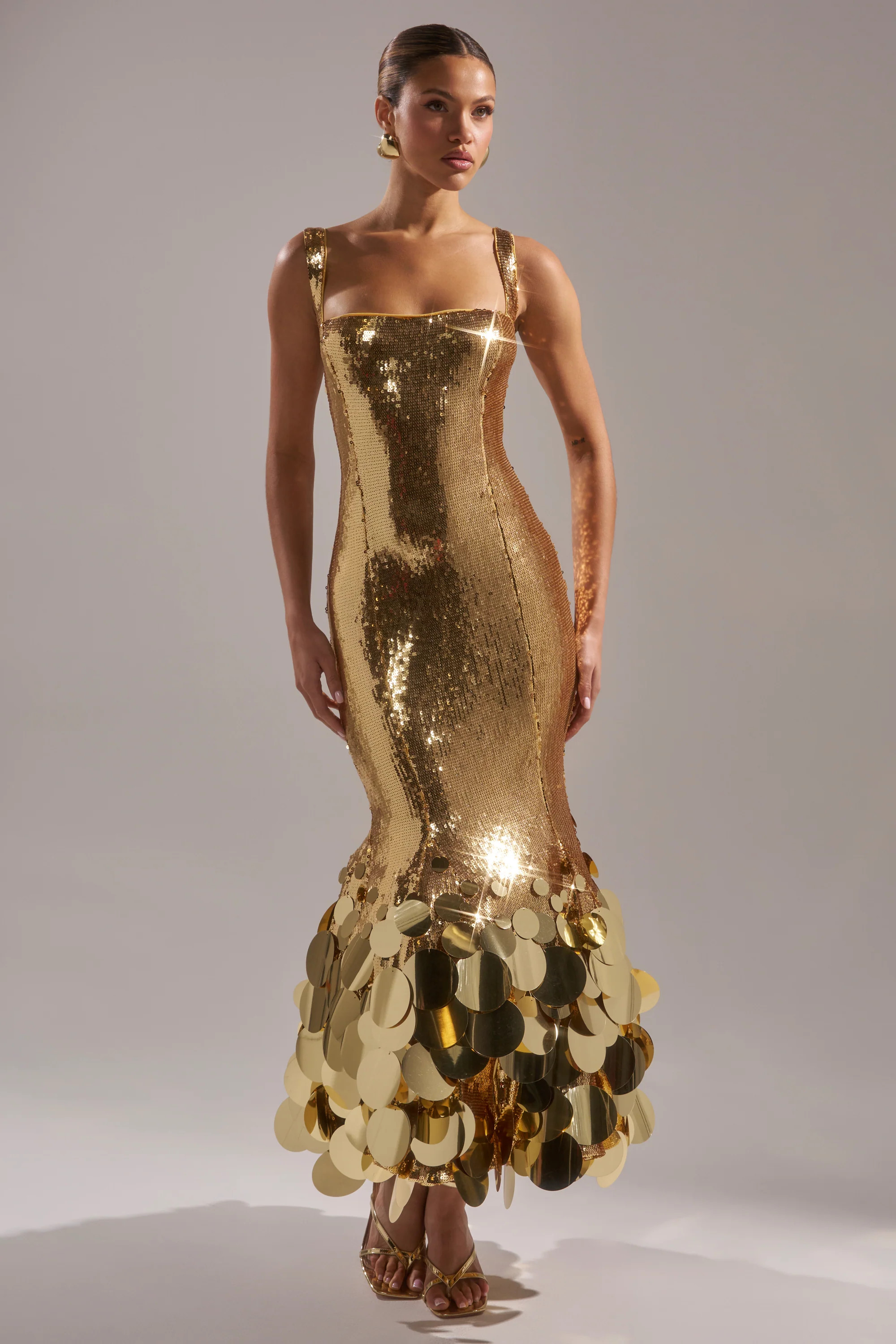 LIFE OF THE PARTY SEQUIN MIDI DRESS | AKIRA