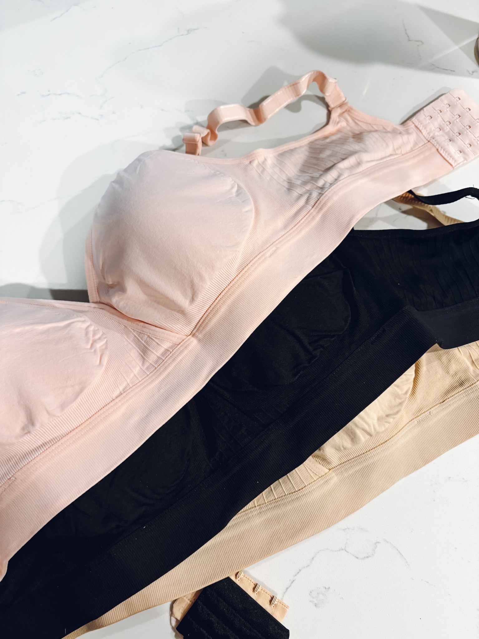 new maternity nursing bras that are unbelievably comfortable!!! still pregnant so haven’t actually used for nursing yet but I love them already

| nursing bra | maternity bra | amazon fashion 

#LTKFindsUnder50 #LTKBump