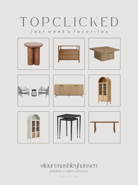Top clicked items this week! We have almost all of these items styled in our home and I love the style, quality and prices! Such good finds! 

#LTKStyleTip #LTKHome