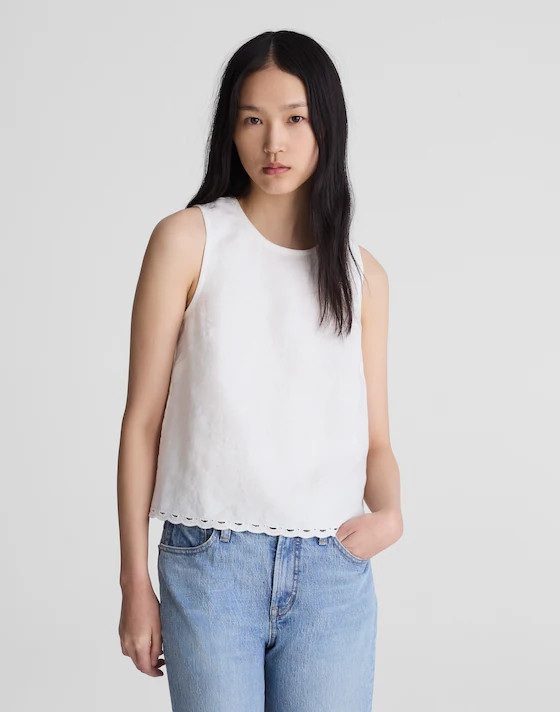 Shell Top in 100% Linen | Madewell