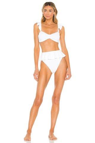BEACH RIOT Daisy Bikini Bottom in White from Revolve.com | Revolve Clothing (Global)