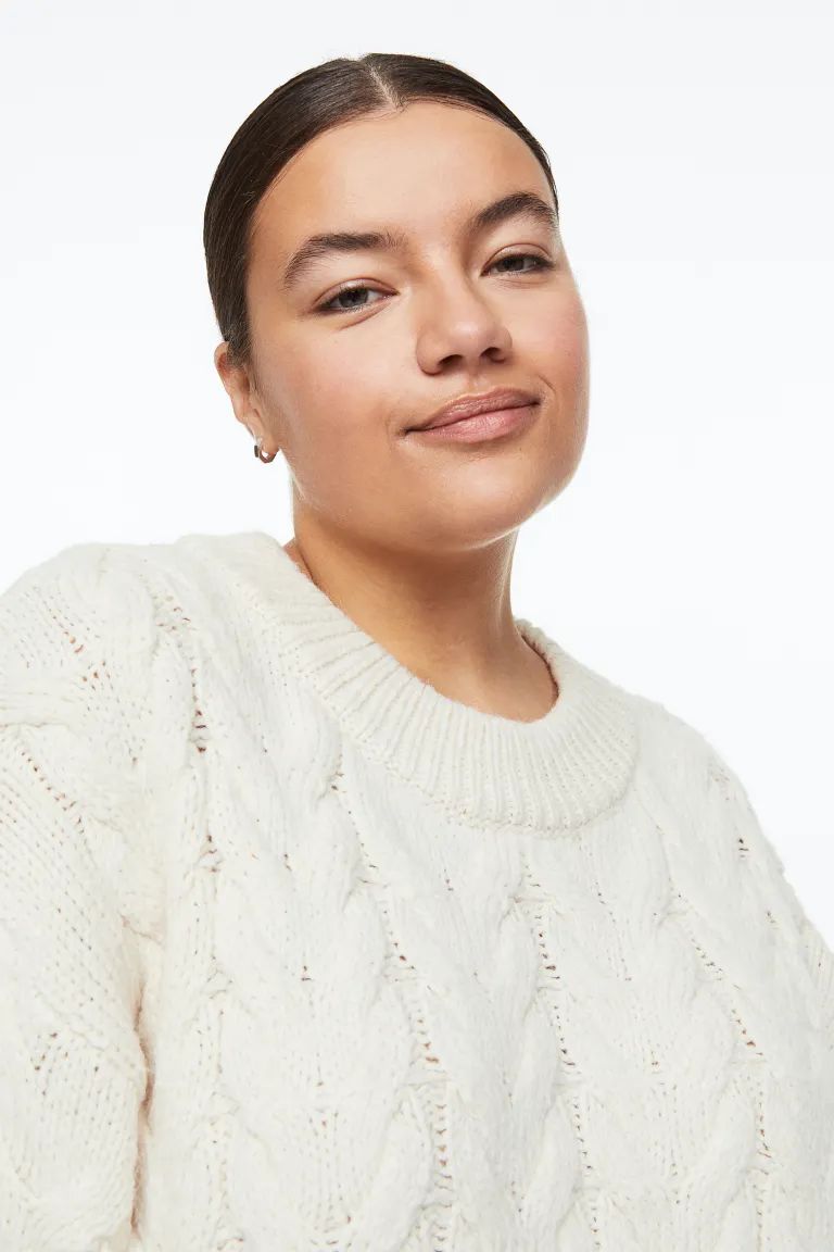 H&M+ Cable-knit Sweater | H&M (US + CA)