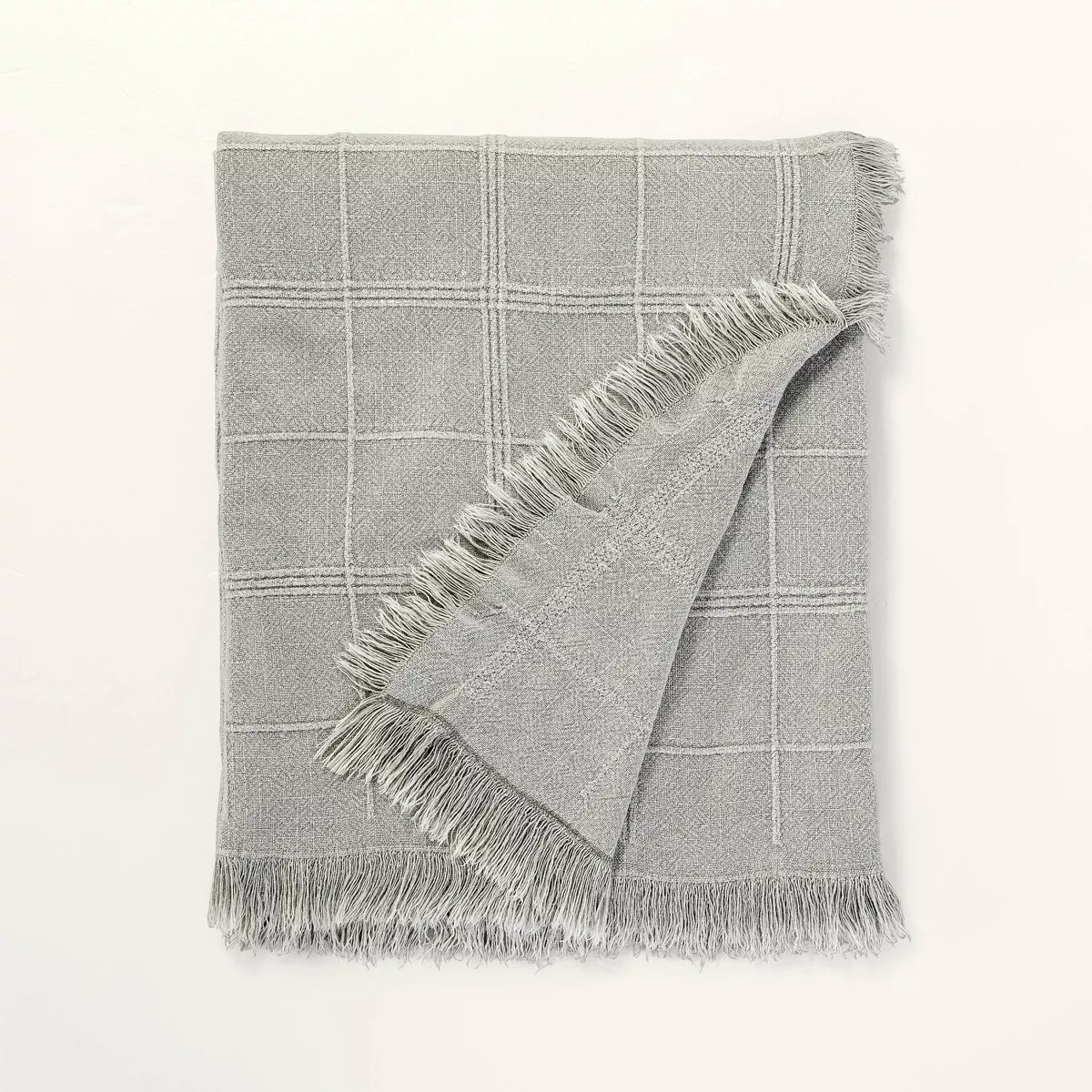 Textured Grid Lines Dobby Throw Blanket - Hearth & Hand™ with Magnolia | Target