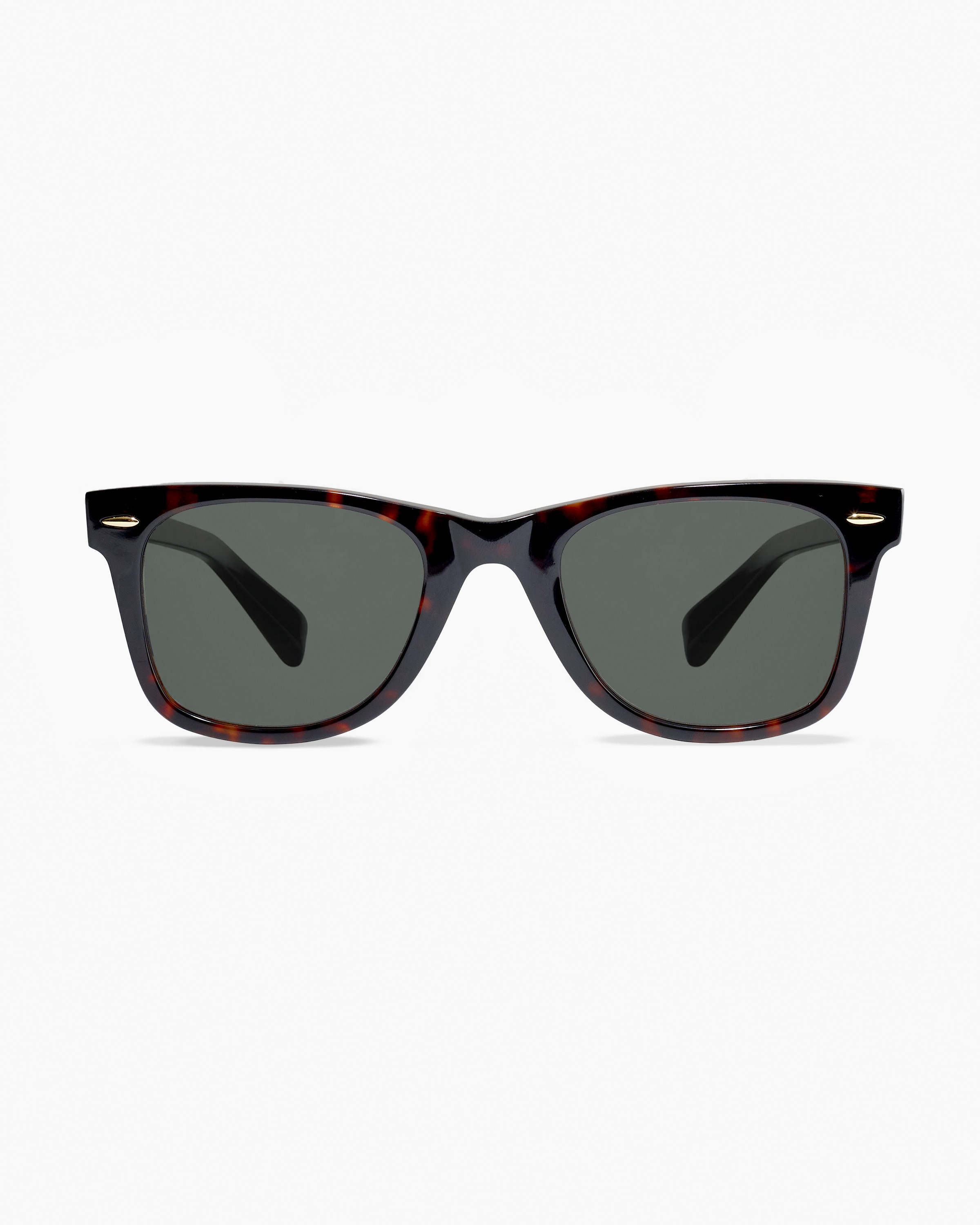 Quince | Walker Polarized Acetate Sunglasses in Black with Green lens, Size Wide, Cellulose Acetate | Quince