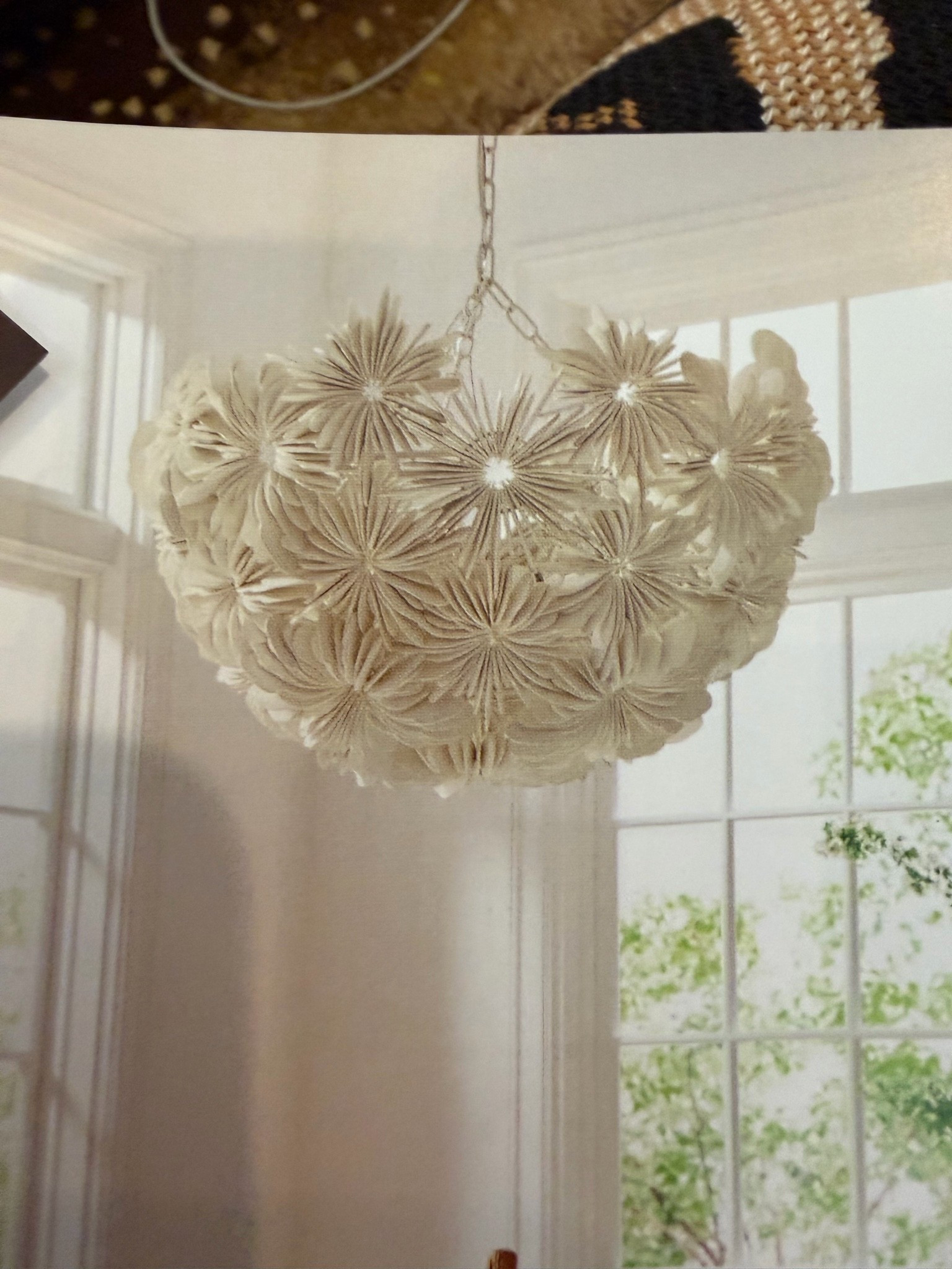 This chandelier…WOW!  A web of blooms, a dance of light. An intricate weave of carved wood creates a showstopper in any space.
31.75 x 20” H
Light fixture, chandelier, beach house chandelier

#LTKHome #LTKOver40