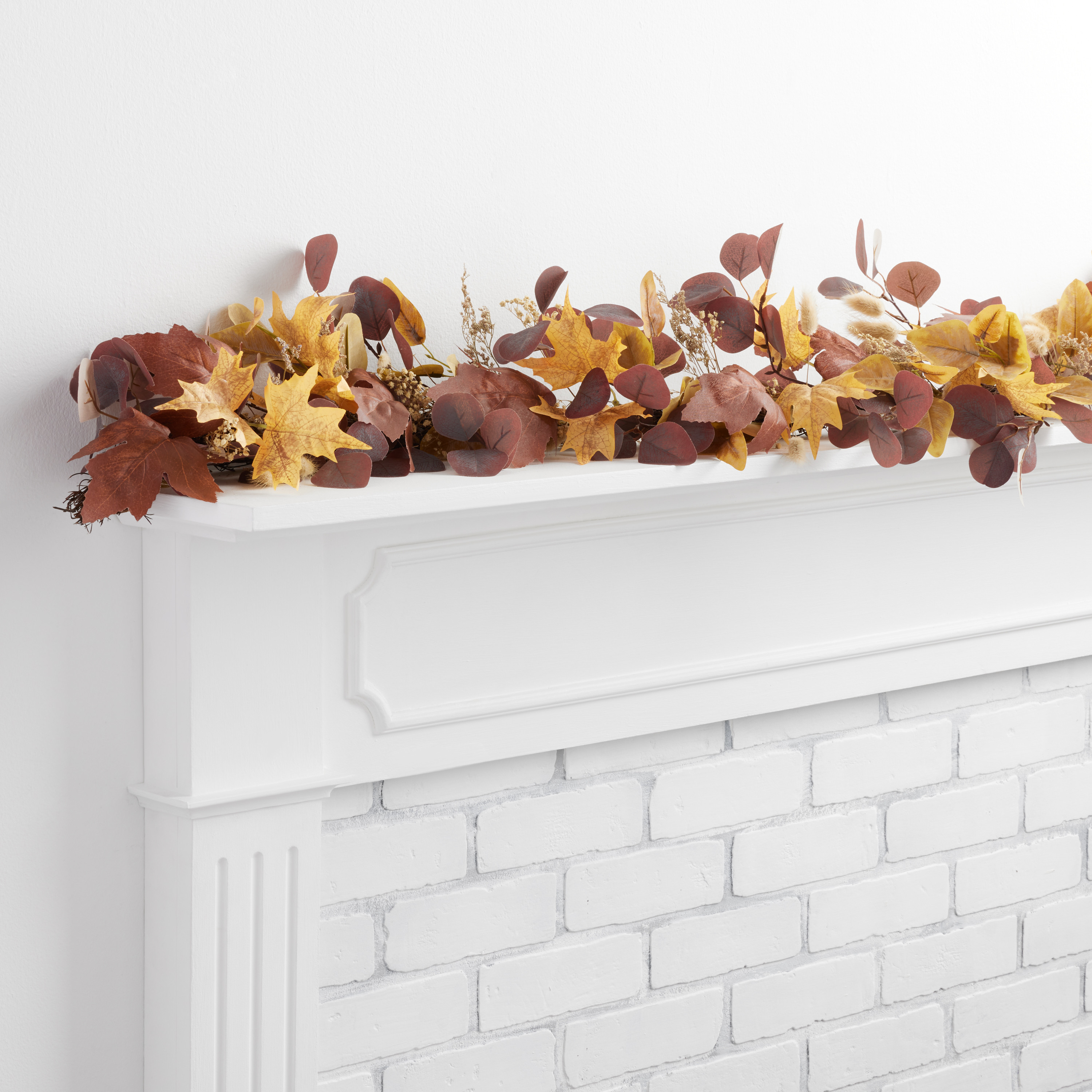 Purple Faux Eucalyptus Harvest Garland | World Market