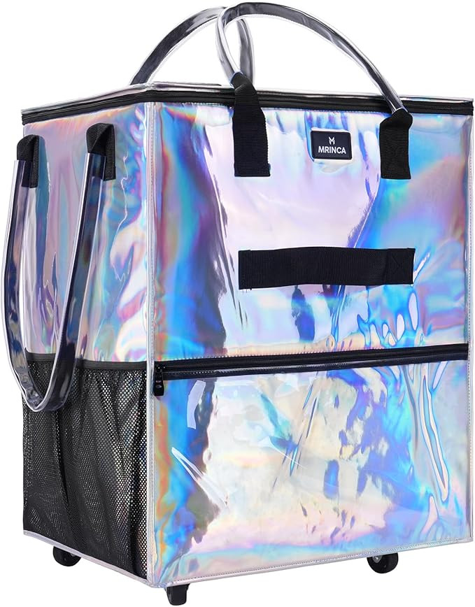 Large Reusable Grocery Bag On Wheels, 130L Foldable Shopping Trolley with 5 Enhanced Stability Wh... | Amazon (US)