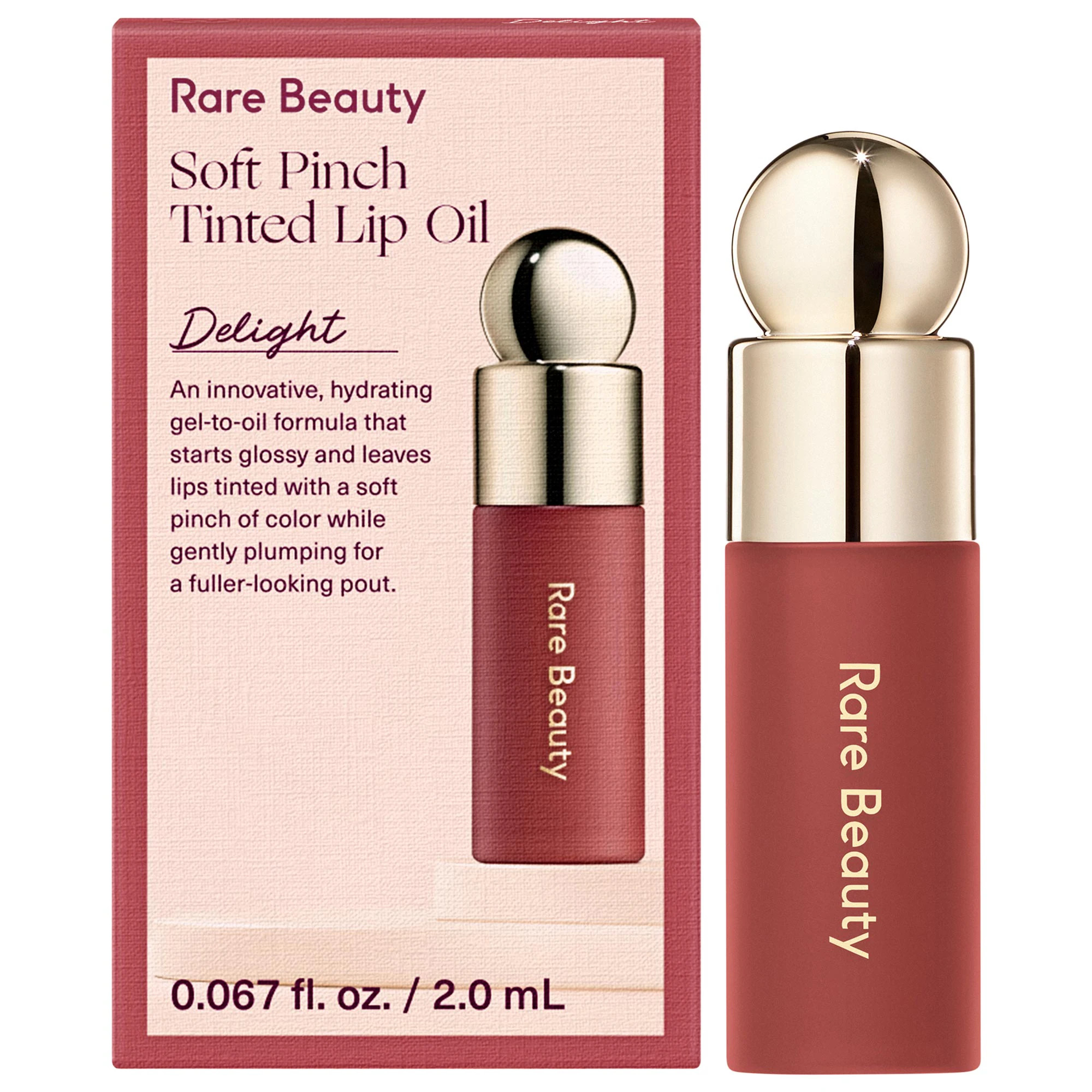 Rare Beauty by Selena Gomez Mini Soft Pinch Tinted Lip Oil Delight 0.067 oz/2.0 mL | Sephora (US)