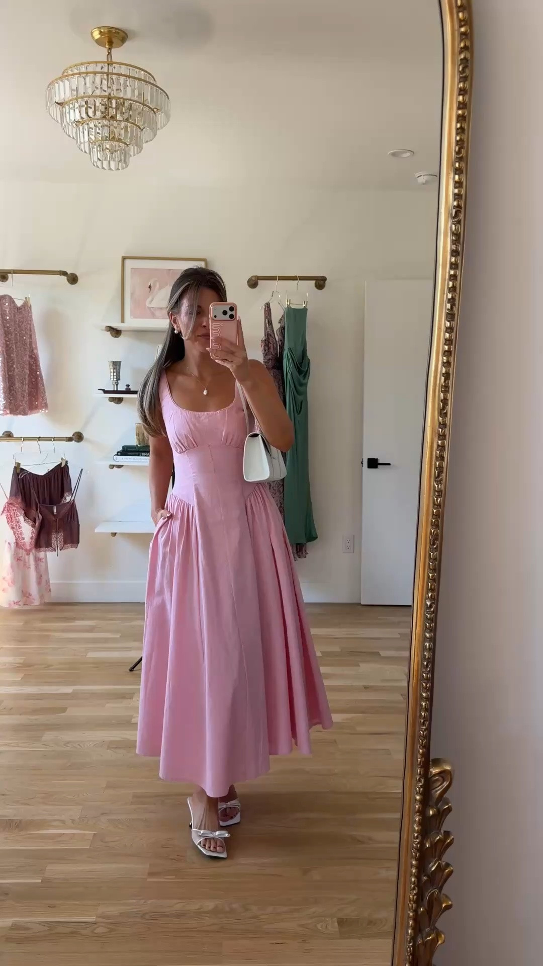 pink midi with a scoop neckline, fitted bodice, and full gathered skirt summer wedding guest dress for every girl 💍🌸

I’m 5’4” & wearing my usual smalls/2

summer wedding guest dresses, wedding guest dresses, cocktail dresses, semi-formal dresses, black tie wedding guest dresses, destination wedding guest dresses, garden party dresses, wedding guest outfit ideas, fall dresses, autumn dress

#LTKSeasonal #LTKWedding #LTKgrwm