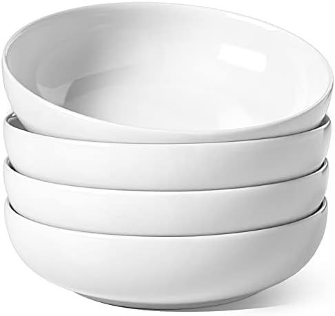 LE TAUCI Large Salad Bowls, 45 Ounce Pasta Bowls and Serving Bowls, Soup Bowl, 8.5 Inch Ceramic Past | Amazon (US)