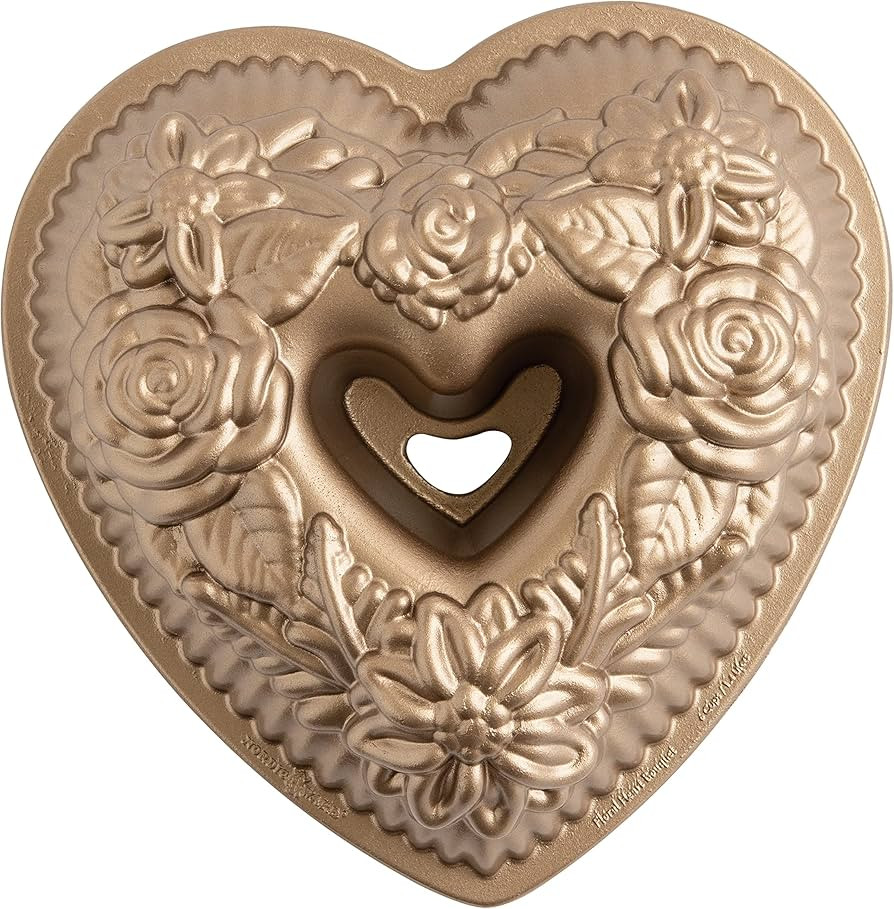 Nordic Ware Floral Heart Bundt | Amazon (US)