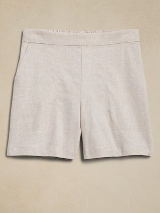 Linen-Blend Easy Short | Banana Republic Factory