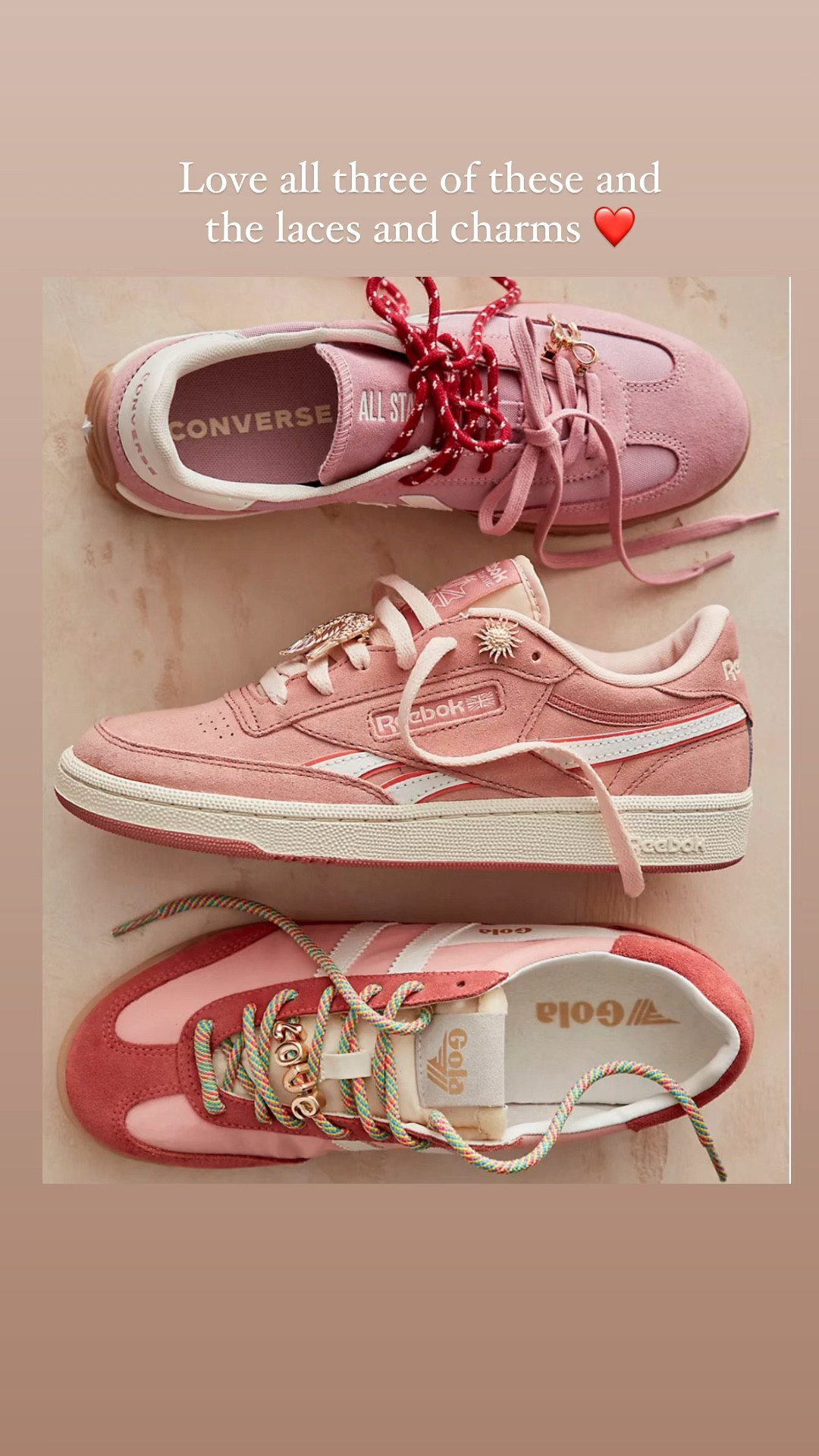 Love all three of these and the laces and charms 

#LTKStyleTip #LTKActive #LTKSeasonal