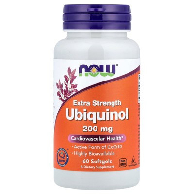 NOW Foods Ubiquinol, 200 mg, 60 Softgels | Target