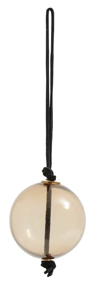 Glass Hanger with Suede String in Various Colors | Burke Decor