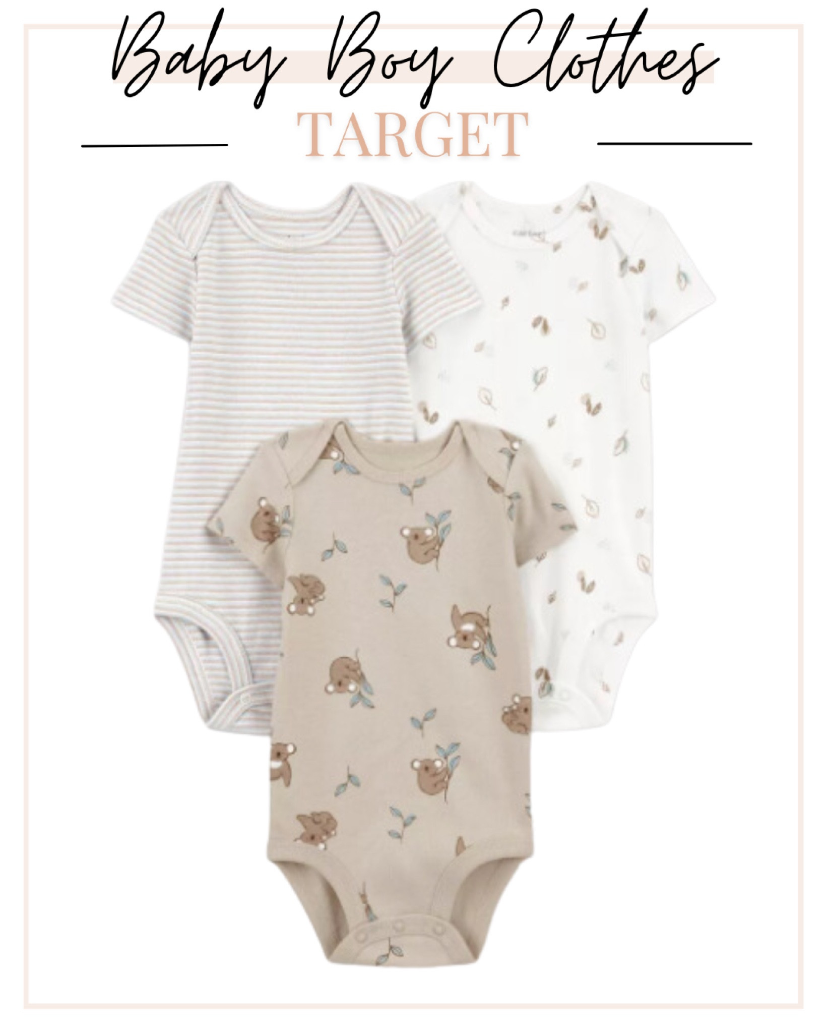 Check out these baby boy clothes from Target

Baby clothes, baby boy clothes, baby onesie, baby sleepers, baby shower gift

#babyboyclothes
#babyshower 

#LTKbaby #LTKkids #LTKfamily