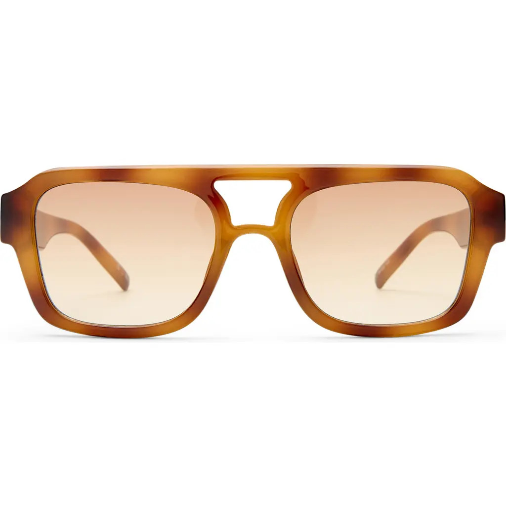 Le Specs Subzero 54mm Aviator Sunglasses in Vintage Tort/brown Grad at Nordstrom | Nordstrom