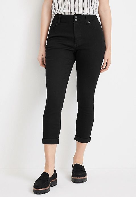 m jeans by maurices™ Cool Comfort Curvy Cropped High Rise Jegging | Maurices