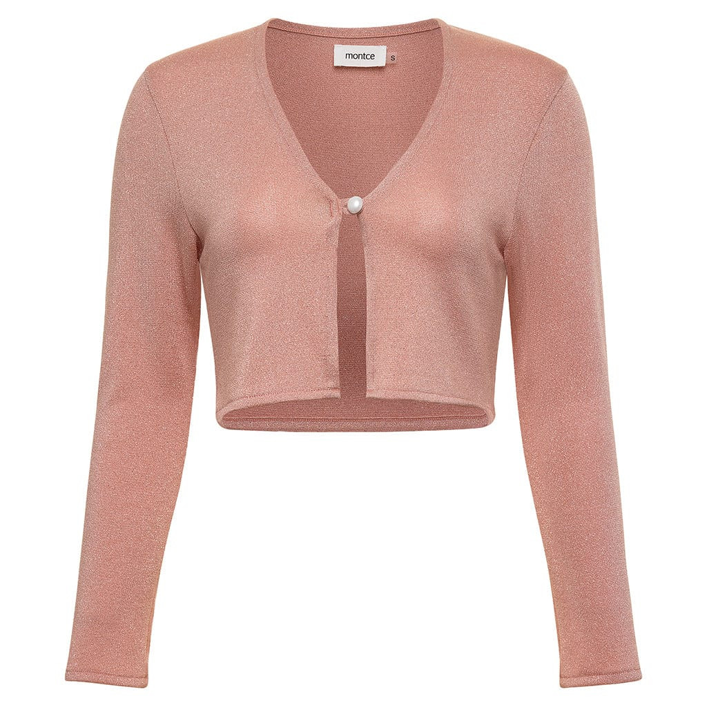 Prima Pink Sparkle Pearl Cardi | Montce