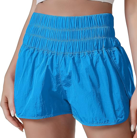 Aurefin High Waisted Athletic Shorts for Women,Womens Running Shorts with Mesh Liner Quick Dry Casua | Amazon (US)
