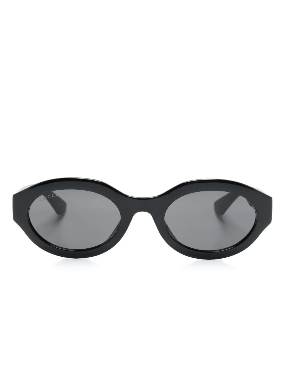 Gucci Eyewear oval-frame Sunglasses | Black | FARFETCH | Farfetch Global
