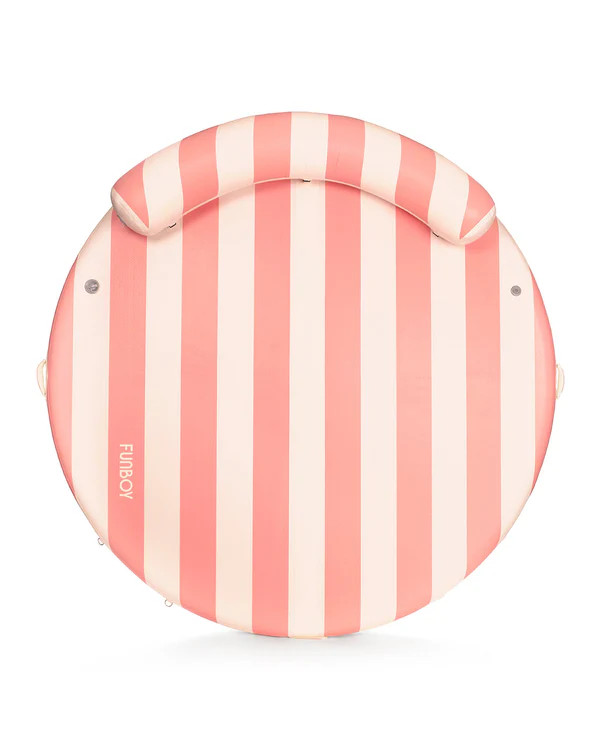 Leisure Island: Floating Dock with Backrest Pink | FUNBOY